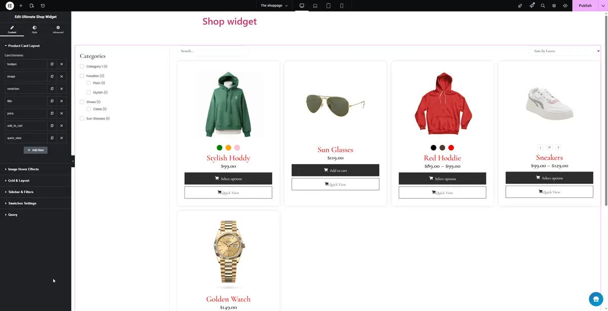 Ultimate Shop Widget Screenshot