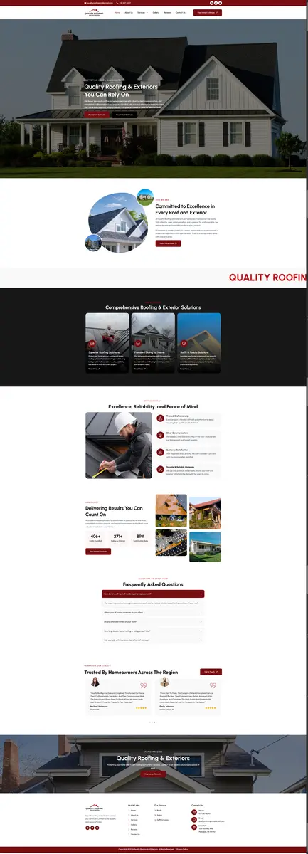 Quality Roofing Screenshot